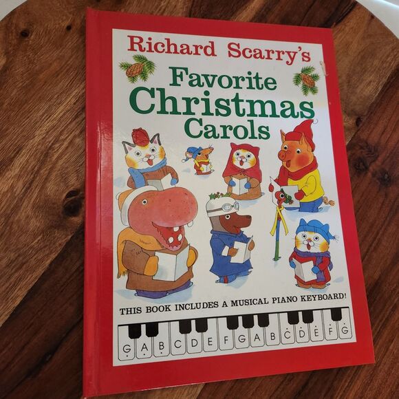 Richard Scarry’s Favorite Christmas Carols – Sunny Boots Musical Book – 1990 - Picture 1 of 4